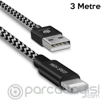 Dux Ducis K-One Cable İPhone  Usb Şarj Kablosu 3  METRE