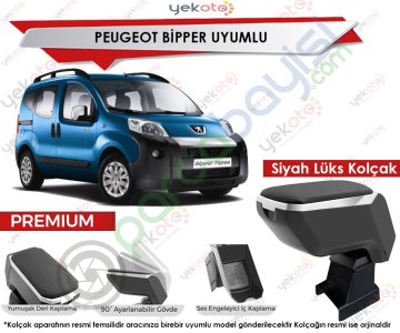 Peugeot Bipper Uyumlu Lüx Siyah Kolçak Kol Dayama Ultra Kaliteli