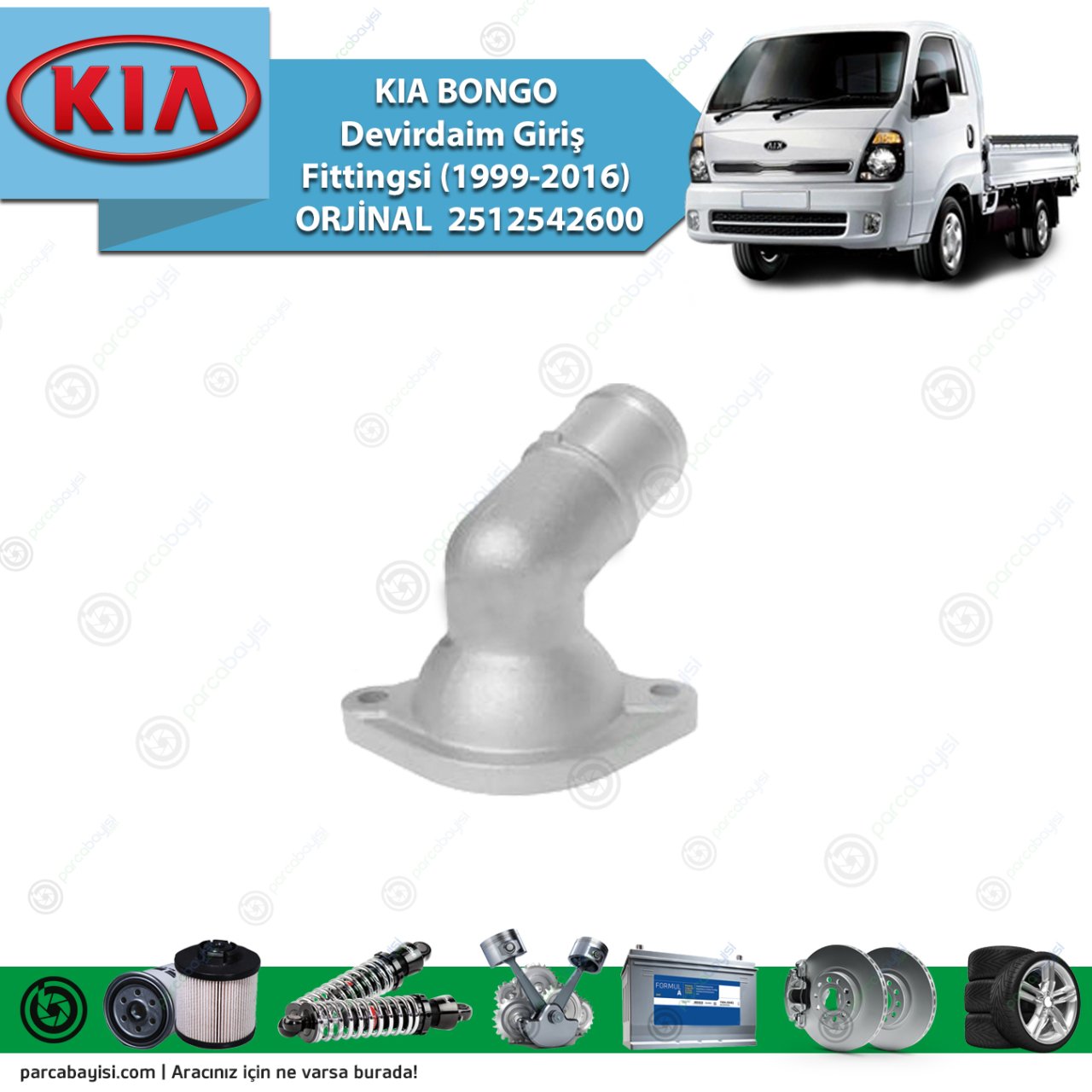 Kia Bongo Devirdaim Giriş Fittingsi (1999-2016) Orijinal | 2512542600