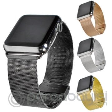 Ally Apple Watch 7-8 41mm 6-5-4 40mm Kayış Kordon Milano Metal Klasik Kopça 3-2-1 38mm