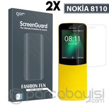 Gor Nokia 8110 Darbe Emici Ekran Koruyucu 2 Adet Set