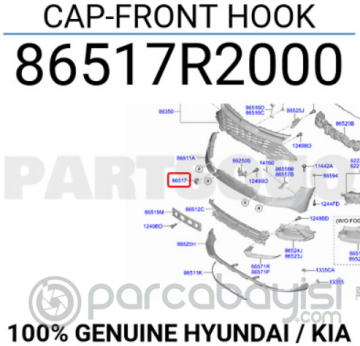 Kia Sportage Ön Çeki Demir Kapağı Orjinal | 86517R2000