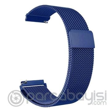 22MM Gear S3 Watch 4 -GT2 GT2E 46MM Kayış,Kordon Metal Milano Loop