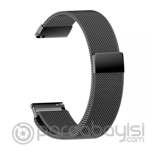 22MM Gear S3 Watch 4 -GT2 GT2E 46MM Kayış,Kordon Metal Milano Loop