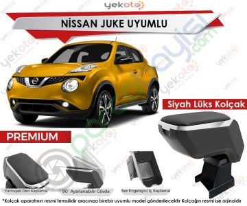 Nissan Juke Uyumlu Lüx Siyah Kolçak Kol Dayama Ultra Kaliteli