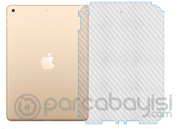 Ally Apple İpad 9.7 2018 Şeffaf Karbon Fiber Kaplama Sticker