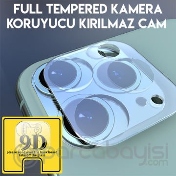 iPhone 11 Pro 11 Pro Max Full Tempered Kamera Koruyucu Kırılmaz Cam