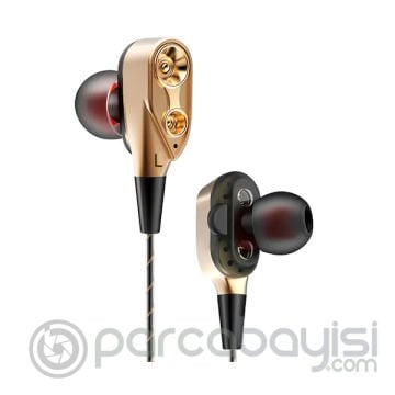 QKZ CK8 HİFİ Çift Dinamik Heavy Bass 3.5 MM Kulak İçi Kulaklık