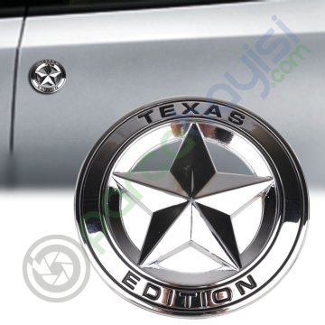 Texas Edıtıon 3D Metal Amblem Logo Stıcker