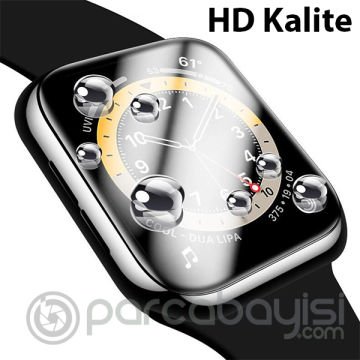Apple Watch 7-8 45mm 3D PMMA Kavisli Full Cam Ekran Koruyucu PET