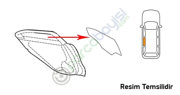 Kia Rio Arka Kapı Camı Sol Orjinal | 834111W010