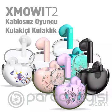 Xmowi T2 Bluetooth 5.0 Kablosuz Kulaklık Gaming Kulakiçi Oyuncu Kulaklığı