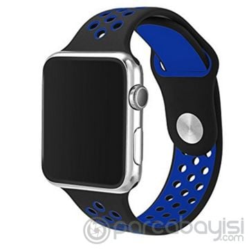 Ally Apple Watch 7-8 45mm 6-5-4 44mm Kayış Kordon Nike Style Soft Silikon 3-2-1 42mm