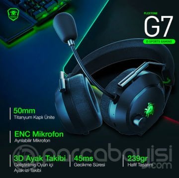Plextone G7 Profesyonel Kulaküstü Kablosuz Kulaklık Bluetooth E-Spor Oyuncu Kulaklığı