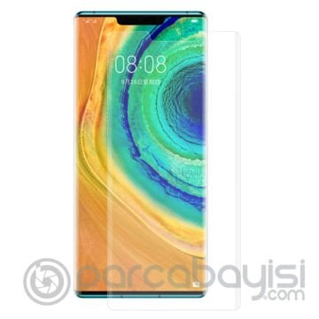 Gor Huawei Mate 30 Pro 3d Kavisli Full Kaplama Darbe Emici Ekran Koruyucu 2 Adet Set