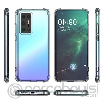 Huawei P40 Pro+Plus Anti-Drop Darbe Emici Silikon kılıf Shockproof kılıf