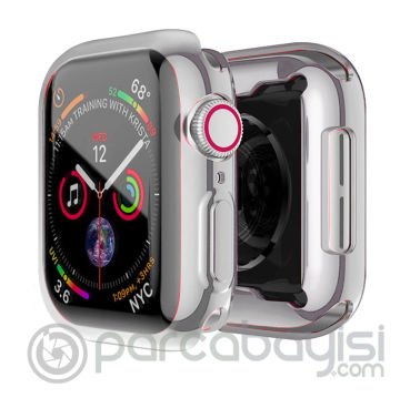 ALLY Apple Watch 7-8 41mm 360 Koruma Ultra Slim Silikon Kılıf