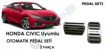 Honda Civic Otomatik Pedal Set Orjinal Style 2 Parça Geçmeli