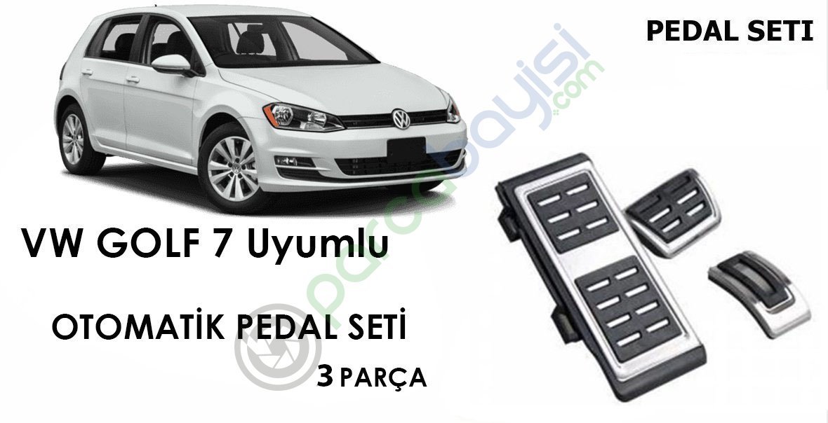 Volkswagen Golf 7 Otomatik Pedal Set Orjinal Style 3 Parça Geçmeli