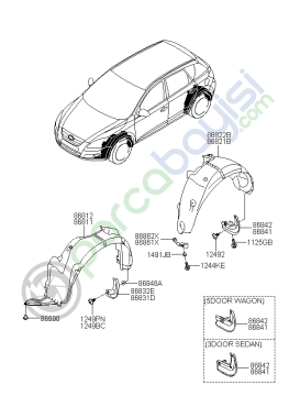 Kia Ceed Paçalık Ön Sağ Orjinal | 868321H000