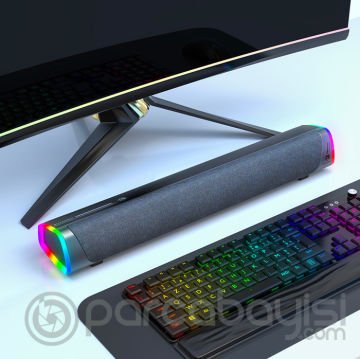 BlitzWolf BW-GS2 RGB Renkli Işıklı Oyuncu Bilgisayar Hoparlörü