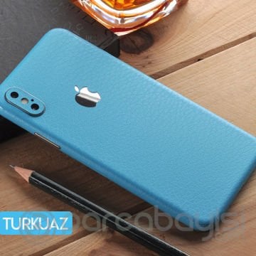 İPhone  XR 6.1 Deri Dokulu Arka Yan Kaplama Sticker