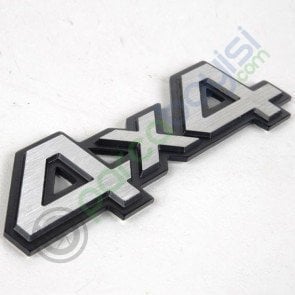 4X4 Sılver 3D Metal Amblem Logo Sticker Büyük Boy