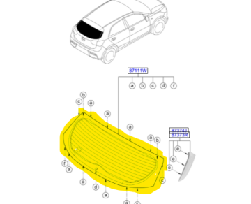 Kia Rio Arka Cam Orjinal | 87110H8530