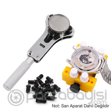 Ally 34mm Çok Amaçlı Arka Kapak Açacağı Saat Tamir Seti 18 Parça Set