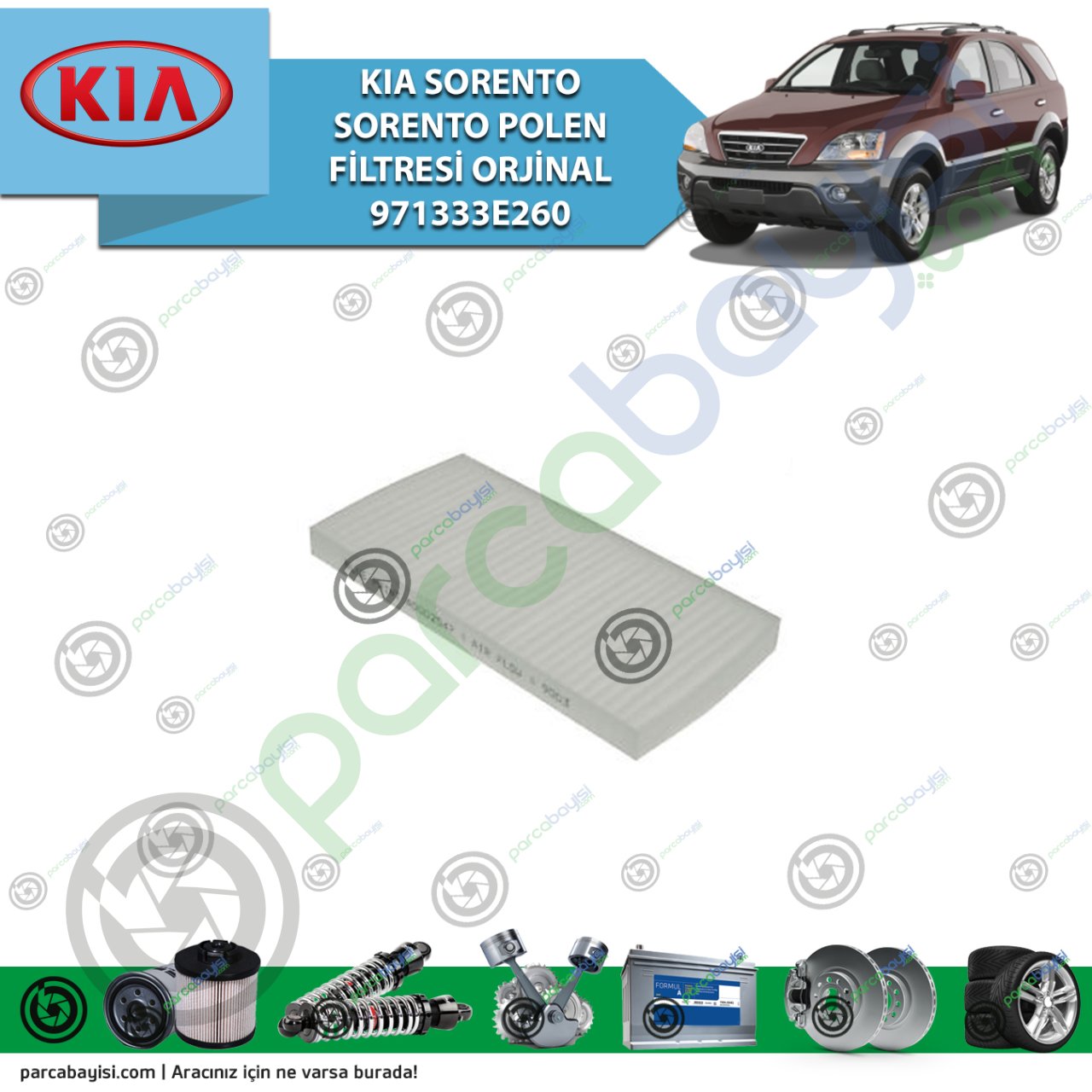 Kia Sorento Polen Filtresi Orjinal 971333E260