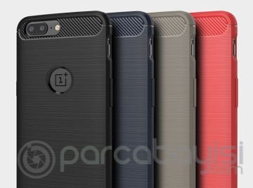 One Plus 5 Dark Ultra Koruma Karbon Fiber Doku Silikon Kılıf