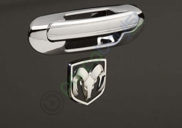 Dodge 3D Metal Sticker Metal Amblem Siyah