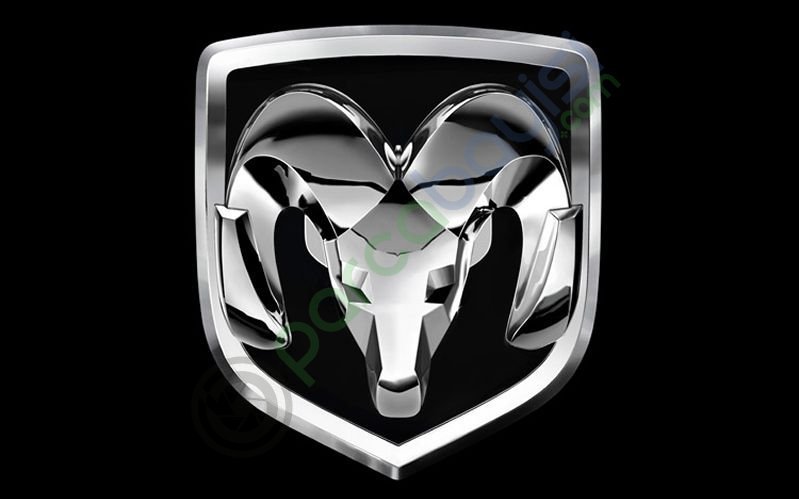 Dodge 3D Metal Sticker Metal Amblem Siyah