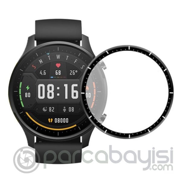 Xiaomi Watch Color 3D Full Kavisli PMMA Cam Ekran Koruyucu