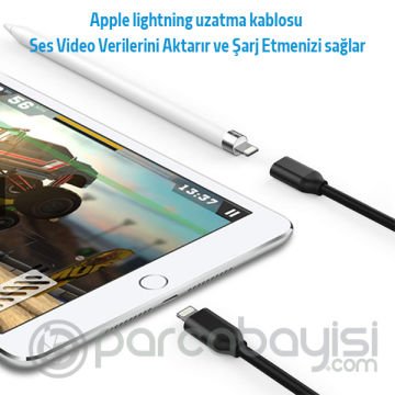 Ally Apple İPhone Lightning Uzatma Kablosu 1 Metre