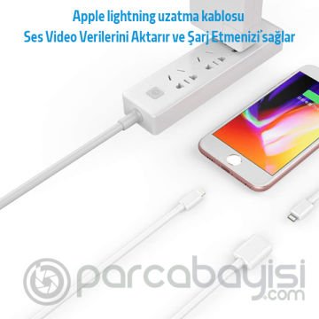 Ally Apple İPhone Lightning Uzatma Kablosu 2 Metre