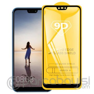 ALLY Huawei P20 Lite 9D Full Glue Tempered Cam Ekran Koruyucu