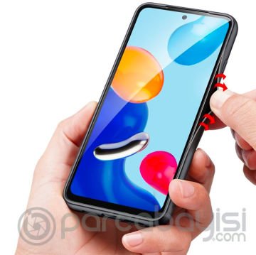 Dux Ducis Fino Serisi Xiaomi Redmi Note 11 Pro Kılıf Premium Dokuma Silikon Kılıf