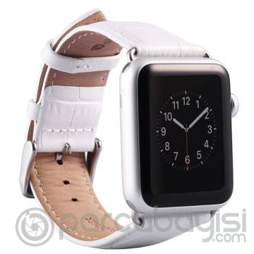 Ally Apple Watch 7-8 41mm 6-5-4 40mm Deri Kordon Kayış Crocodile 3-2-1 38mm