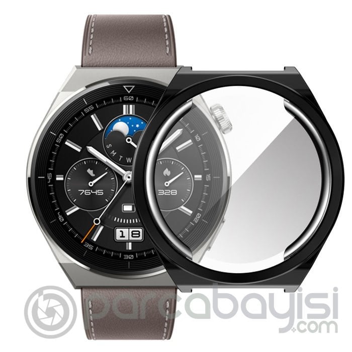 Ally Huaewei Watch GT 3 Pro 46mm Kılıf 360 Full Koruma Ultra İnce Silikon Kılıf