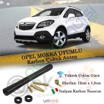 Opel Mokka Uyumlu Karbon Fiber Oto Radio Anteni Çubuk Anten