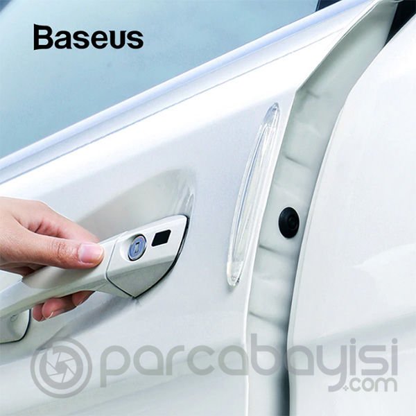 Baseus Airbag Bumper-Araç Şeffaf Tampon Scratch Çizik Koruyucu 4 adet Set