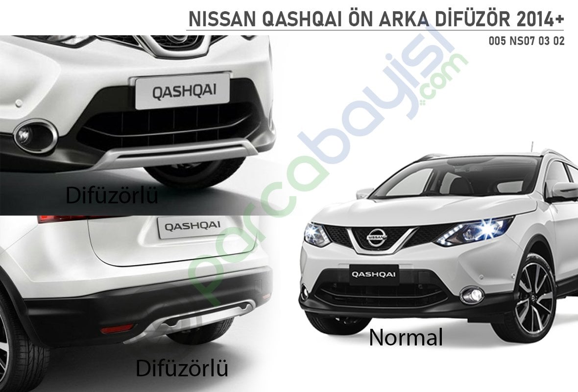 Nissan Qashqaı 2014- Ön Arka Difüzör Xk-002