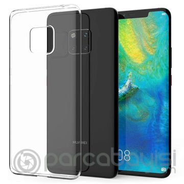 Gor Huawei Mate 20 Pro Kamera Korumalı Ultra Slim Soft Silikon Kılıf