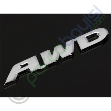 Awd 3D Metal Amblem Logo Orjinal Kalite Büyük Boy