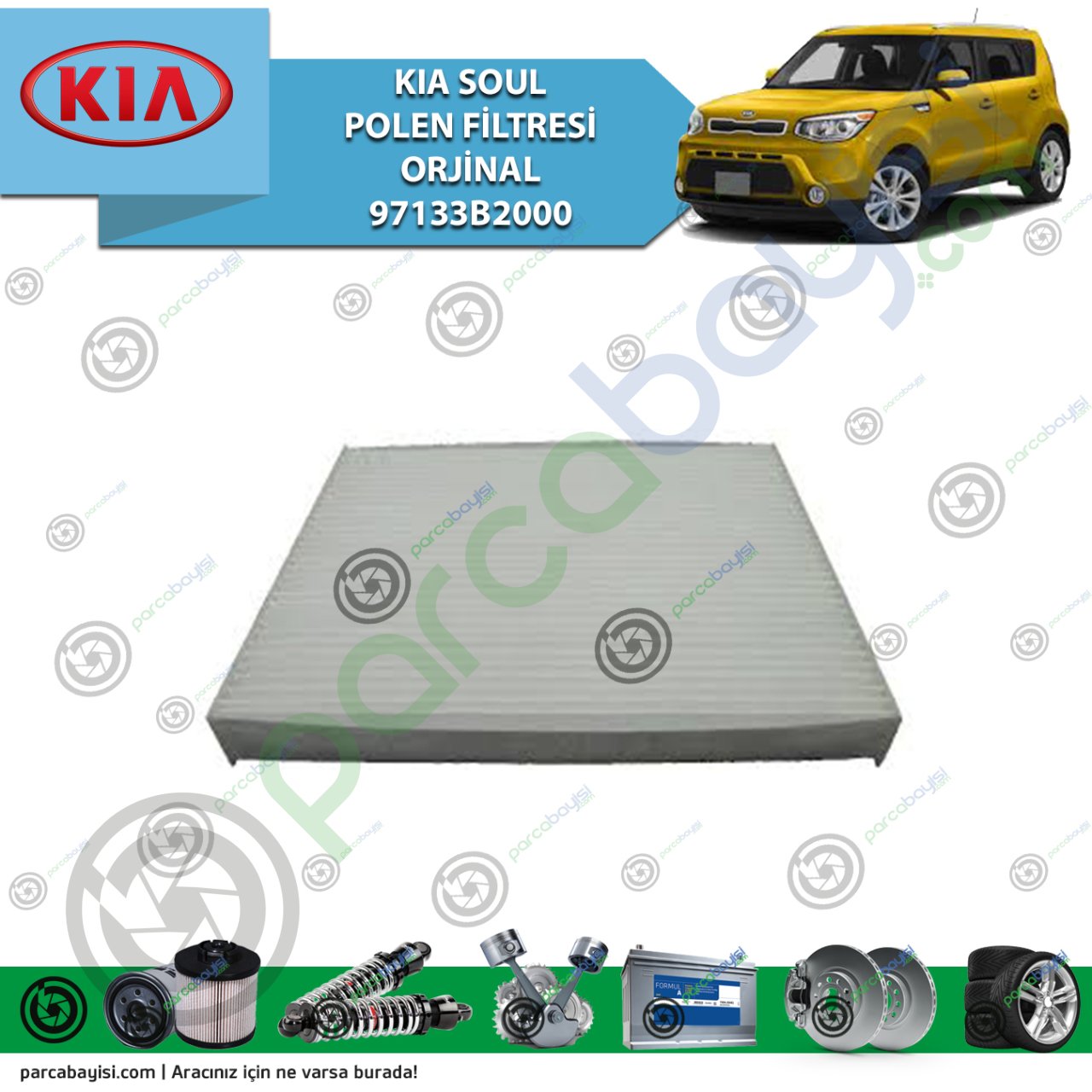 Kia Soul Polen Filtresi Orjinal |  97133B2000