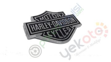 Harley Davıdson 3D Metal Sticker Metal Amblem Orta Boy