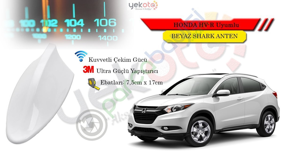 Honda Hr-V Uyumlu Beyaz Shark Anten Köpek Balığı Anten