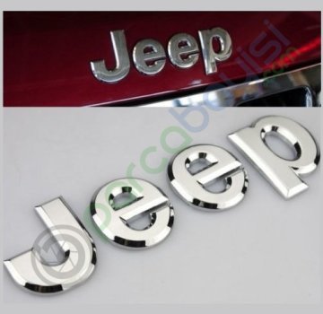 Jeep 3D Metal Monogram Sticker Metal Amblem