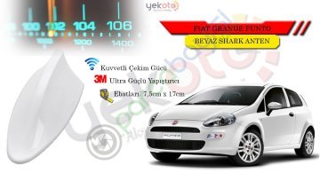 Fiat Grande Punto Uyumlu Beyaz Shark Anten Köpek Balığı Anten